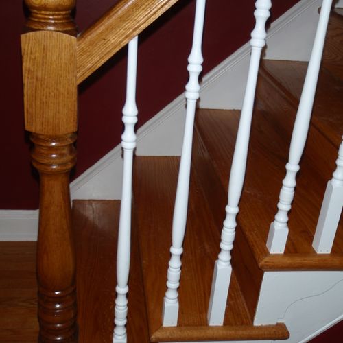 The existing railing was a a wrought iron railing 