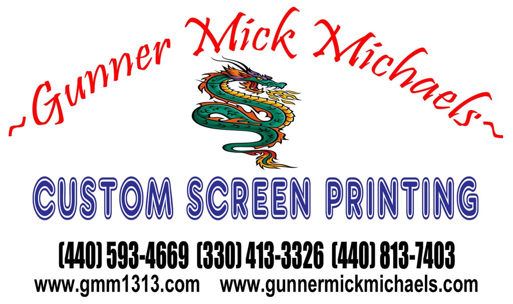 Gunner Mick Michaels Custom Screen Printing