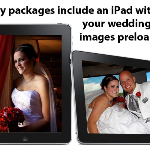 Many of our wedding photography packages include a