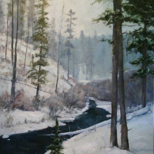 Gray Day on Horse Creek 38x24