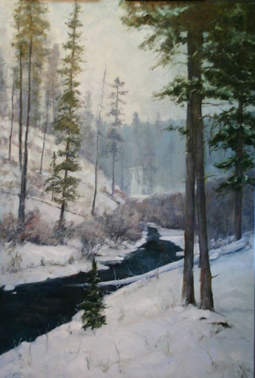 Gray Day on Horse Creek 38x24