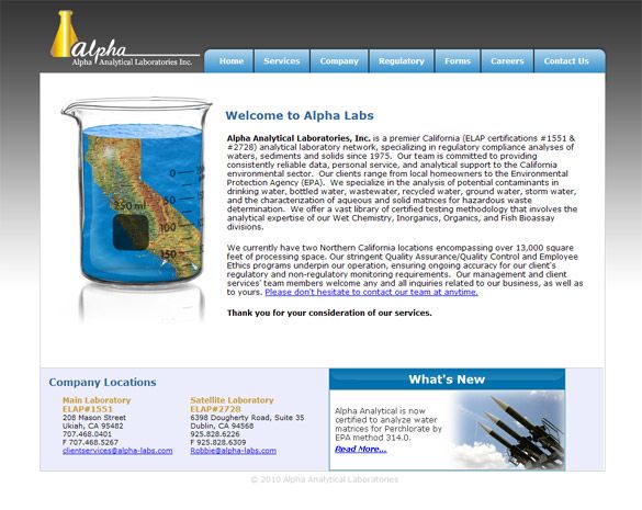 Laboratory Web Design
