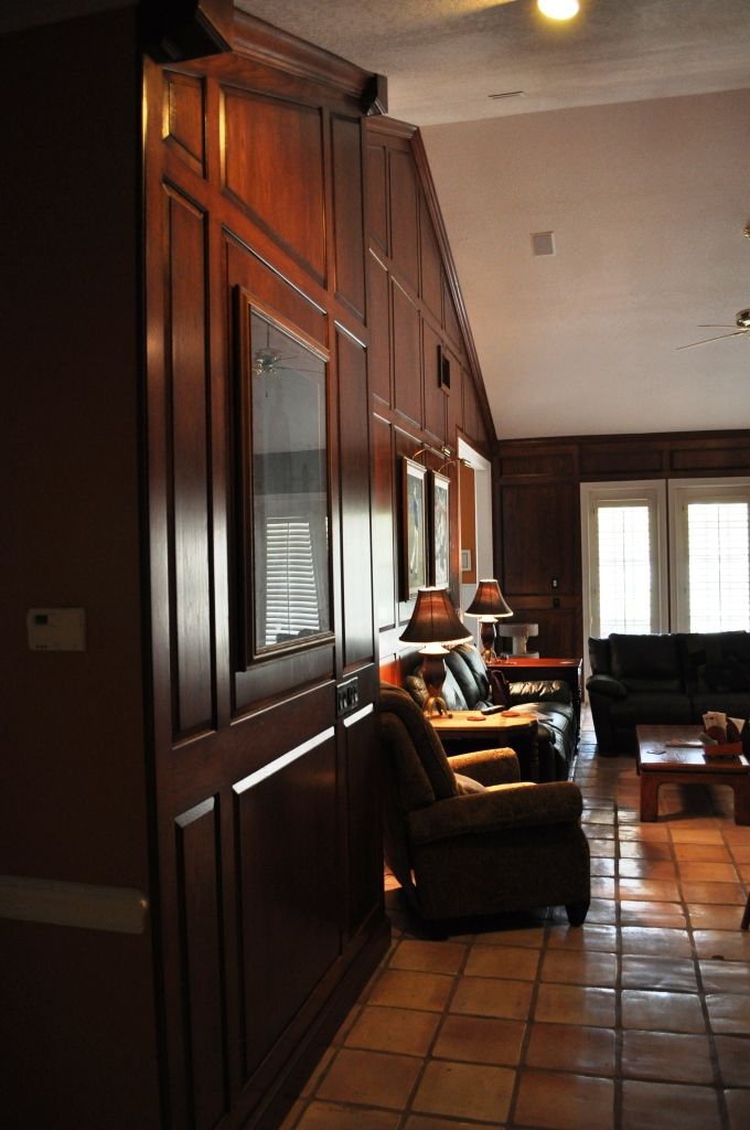 stile and rail Oak paneling