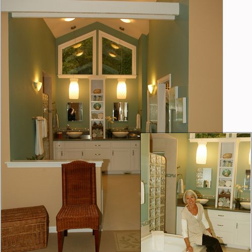 Client Janet Hessel pictured in her renovated mast