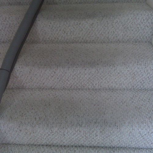 Stairs Cleaning before
