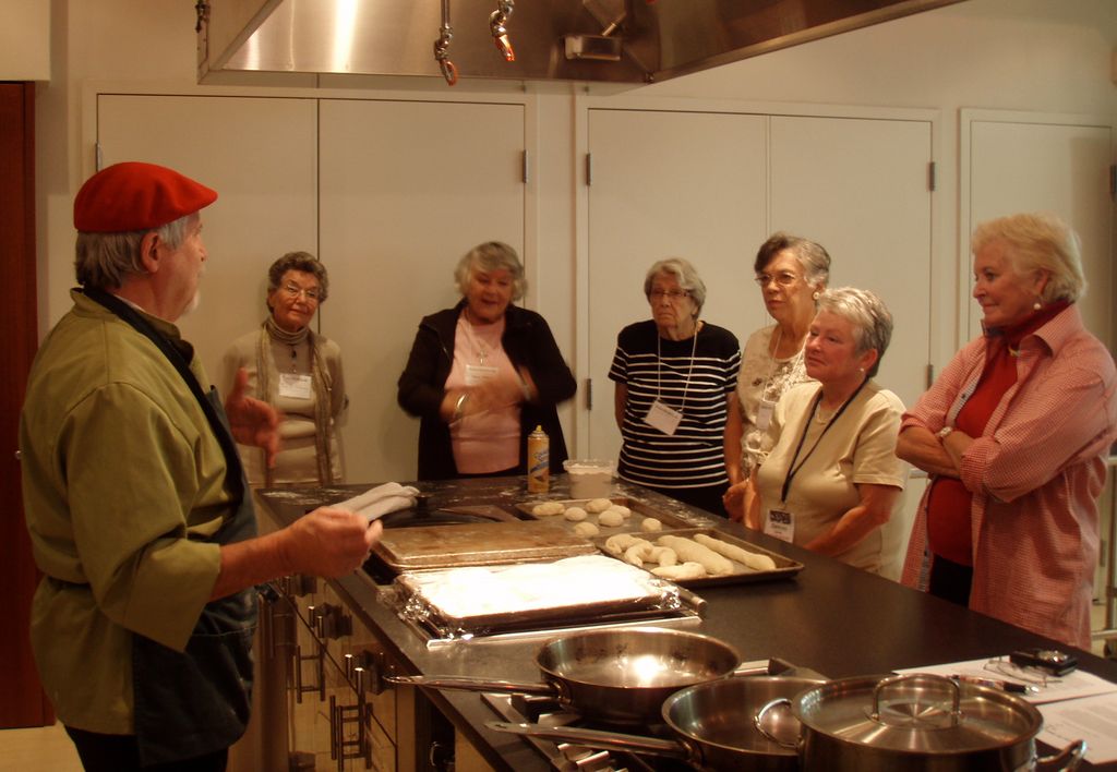 Pierre teaching for Julia Child Tour Group at BCAE