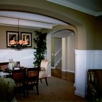 Wainscot and Beams / Finished in White Lacquer