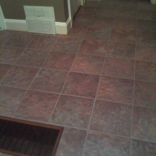 New laminate tile flooring