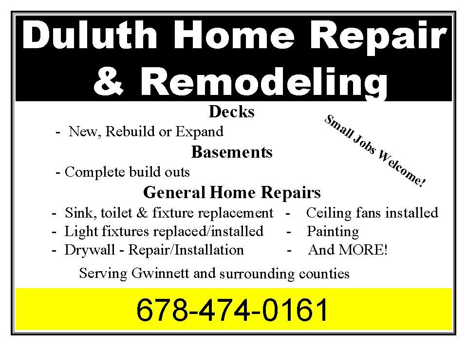 Duluth Home Repair and Remodeling, LLC