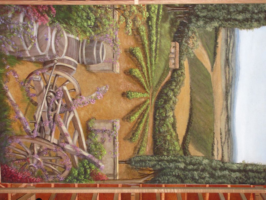Wine Room Mural,Tuscan mural, wall art, Naples  Fl
