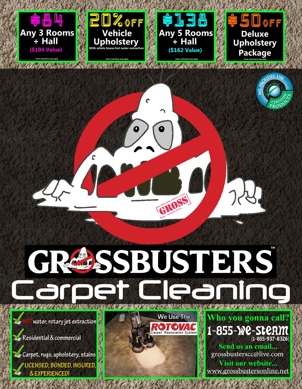 Carpet Cleaning Coupons Olympia, WA