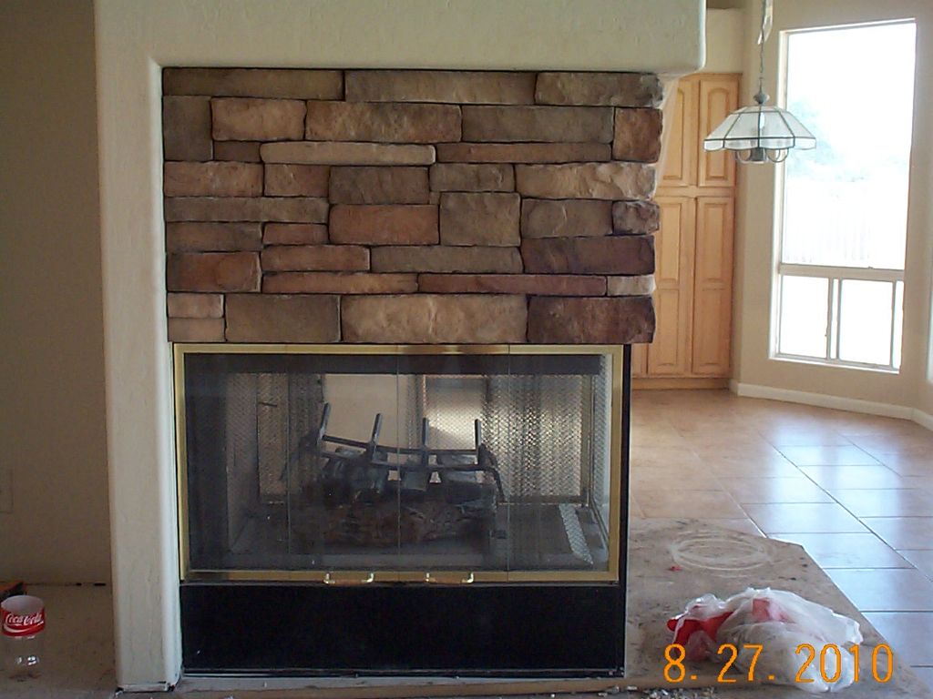 Fireplace in a N. Scottsdale remodel