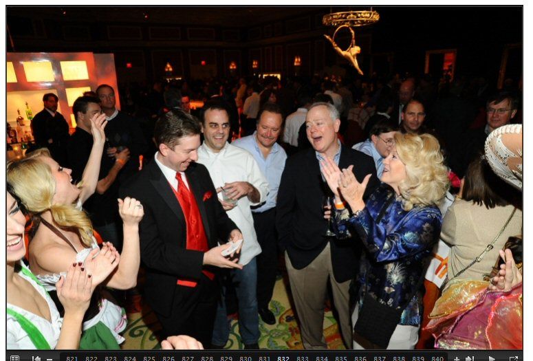 Working a giant corporate event in Las Vegas.