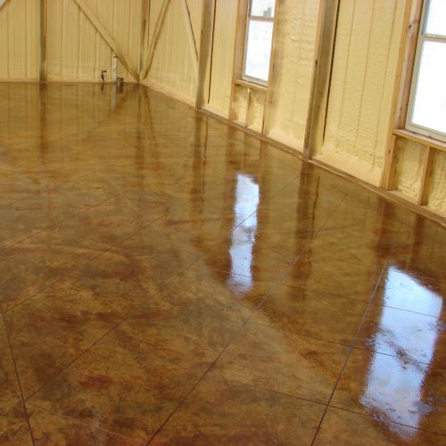 acid stained concrete