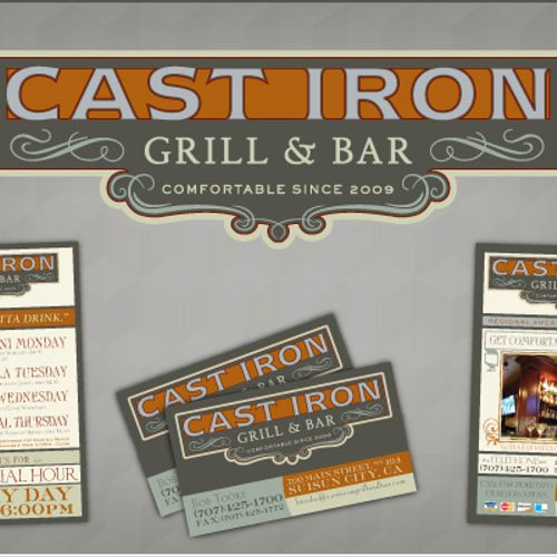 Brand Creation for Cast Iron Grill and Bar