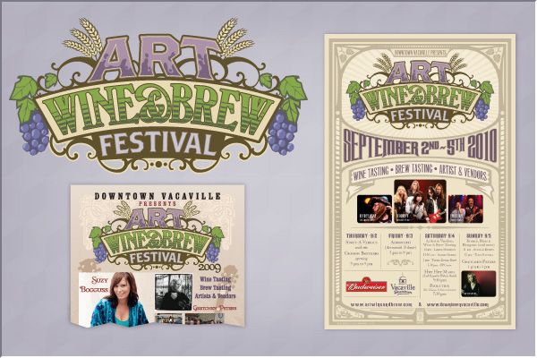Brand Creation for Art, Wine & Brew Festival