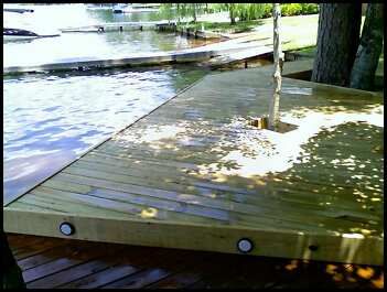 Custom deck on Lake Harding