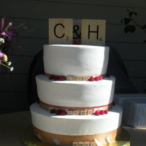 Wedding Cake made for Clint and Hannah Crivello's 