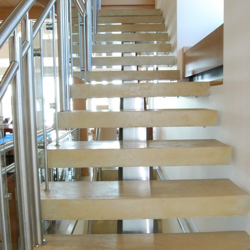 Polished Concrete Stair Treads