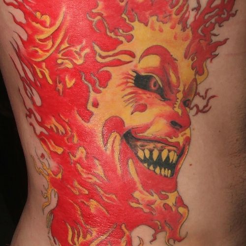 Flaming Skull, serious pain but almost finished.