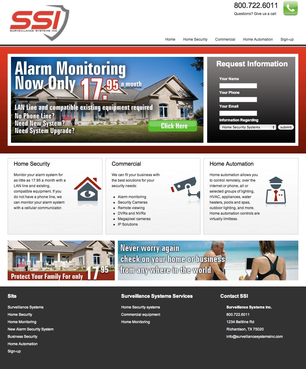 Web services provided:
Custom Web design
Web Deveo