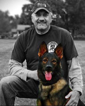 Rick "The K9 Coach" with Maverick, BH, IPO2