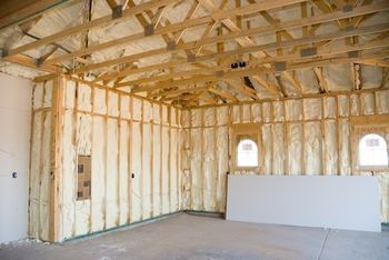 Insulating a new home with spray foam insulation w