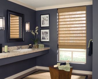 Love the warm look of Woven Woods?  Sunset Blinds 