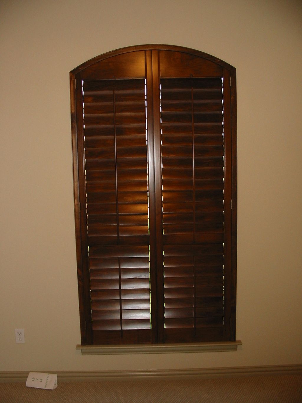 Custom Stained Shutter