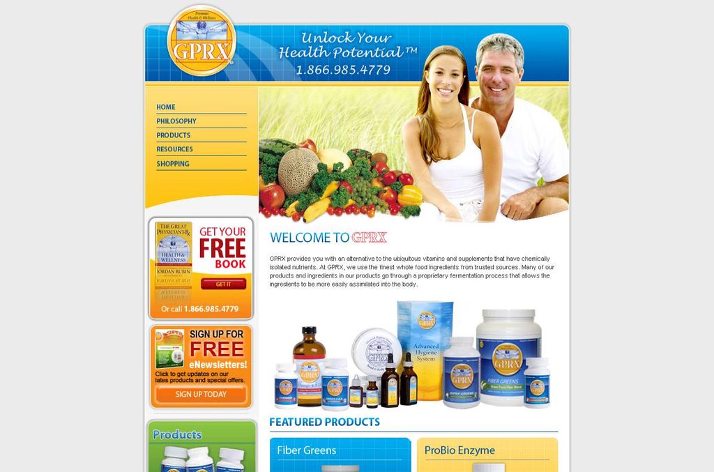Nutritional Supplements Website