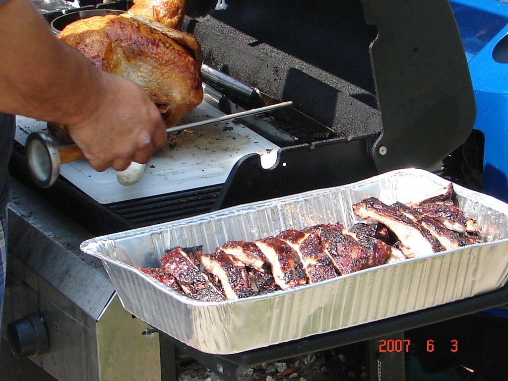 Deep fried turkey and my world famous ribs!