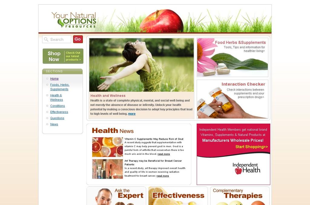 Nutritional Supplements Website