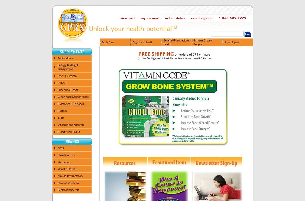 Nutritional Supplements Website