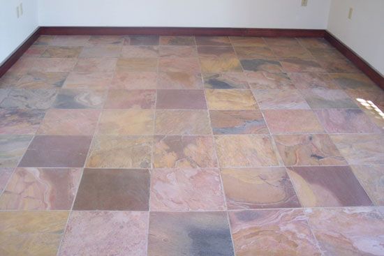 "Slate" foor with Acid Stain