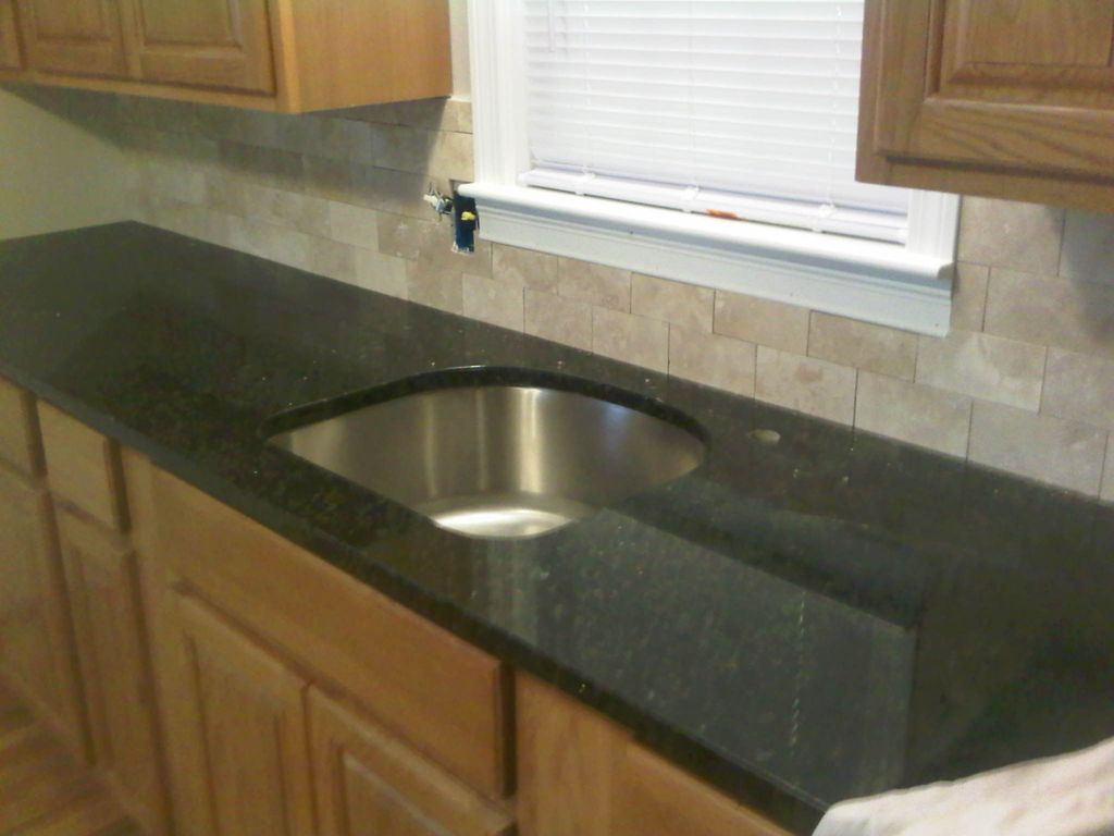 granite with D shaped sink - granite style UBA -TU