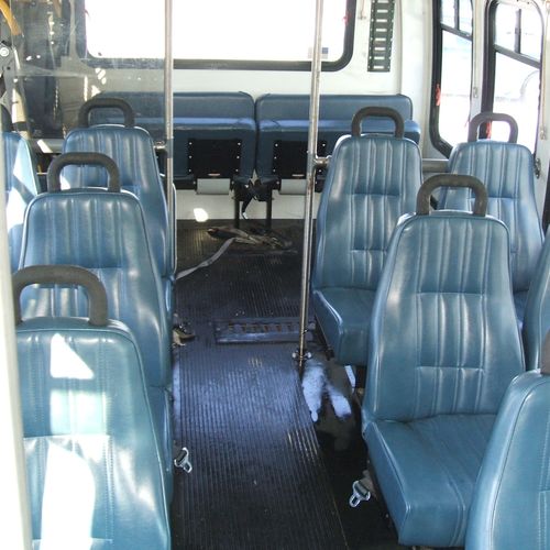 inside the 16 passenger bus
we also have several s