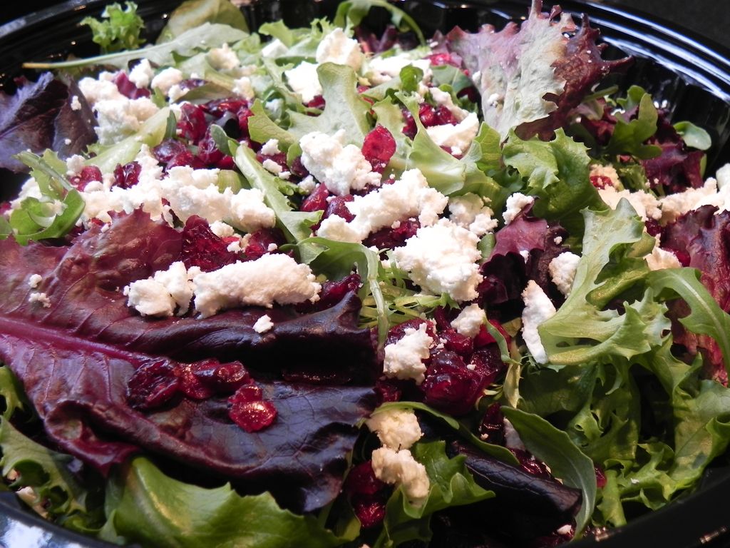 Mesclun Field Greens with Honey Chevre and Dried C