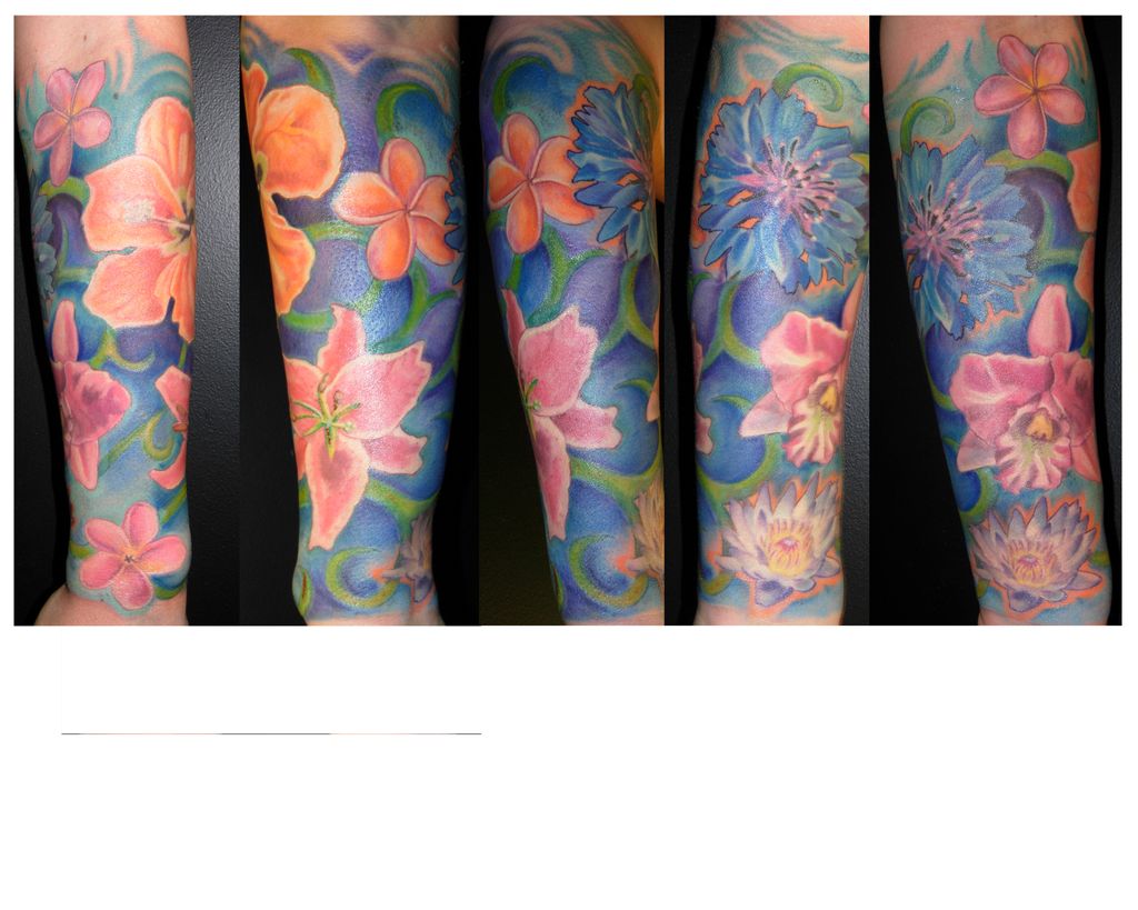 Flower Half Sleeve by Matt Vasquez