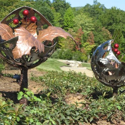 Sculptures created for  the North Carolina Arboret