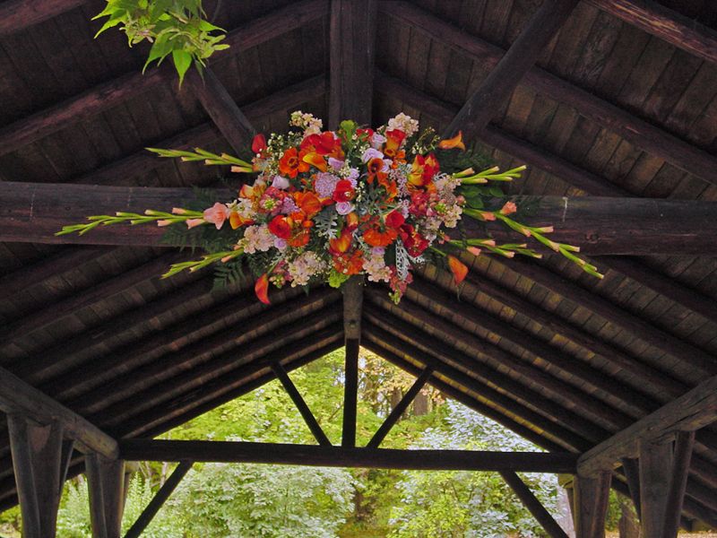 Arbor arrangement for special occasions.
