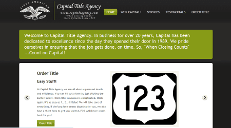 Capital Title Agency Website