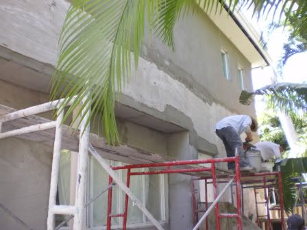 (BEFORE) DURING STUCCO