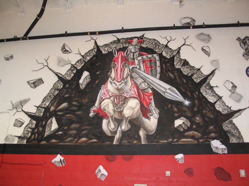 Fairview knights wall mural