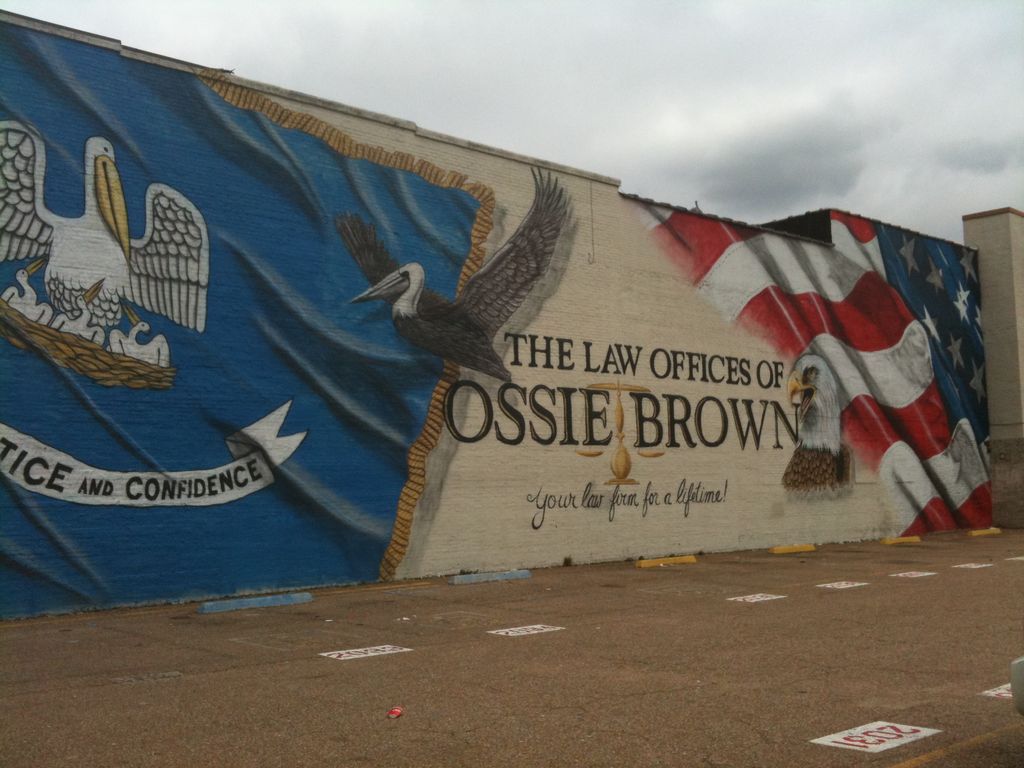 City wall mural for law firm in baton rouge