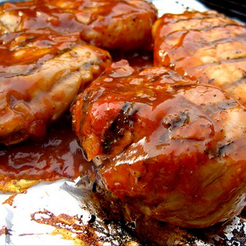 Sweet & Sassy grilled pork chops