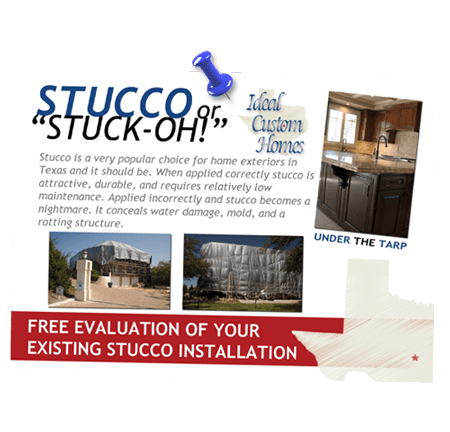 Ideal Custom Homes Stucco Postcard - Front