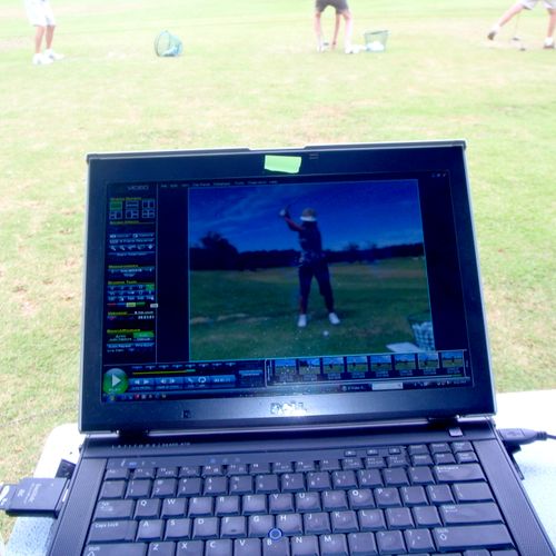 Video Analysis used in all full swing lessons