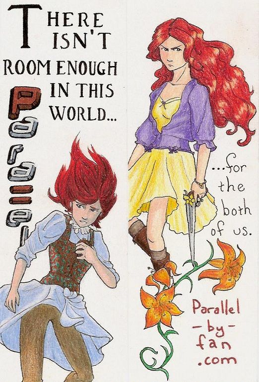 Bookmark design for my comic, Parallel
