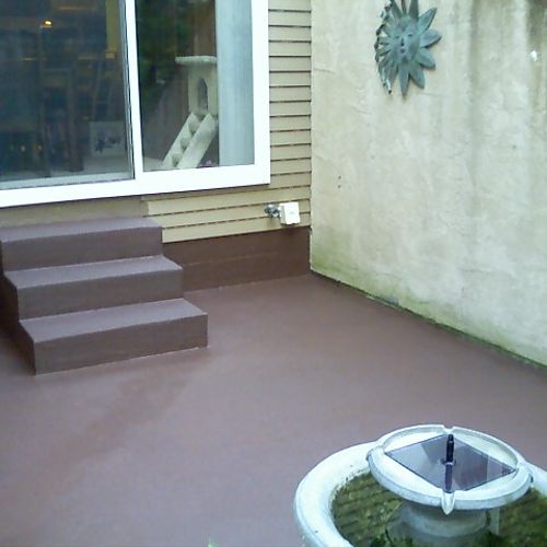 We can also stain your concrete if you would like.