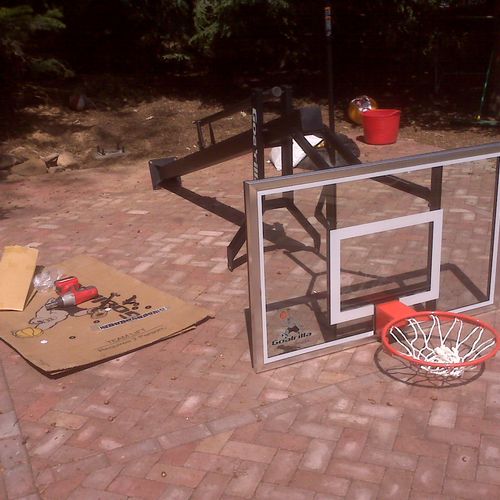 basketball hoop install